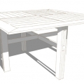 H120 TABLE CARRE